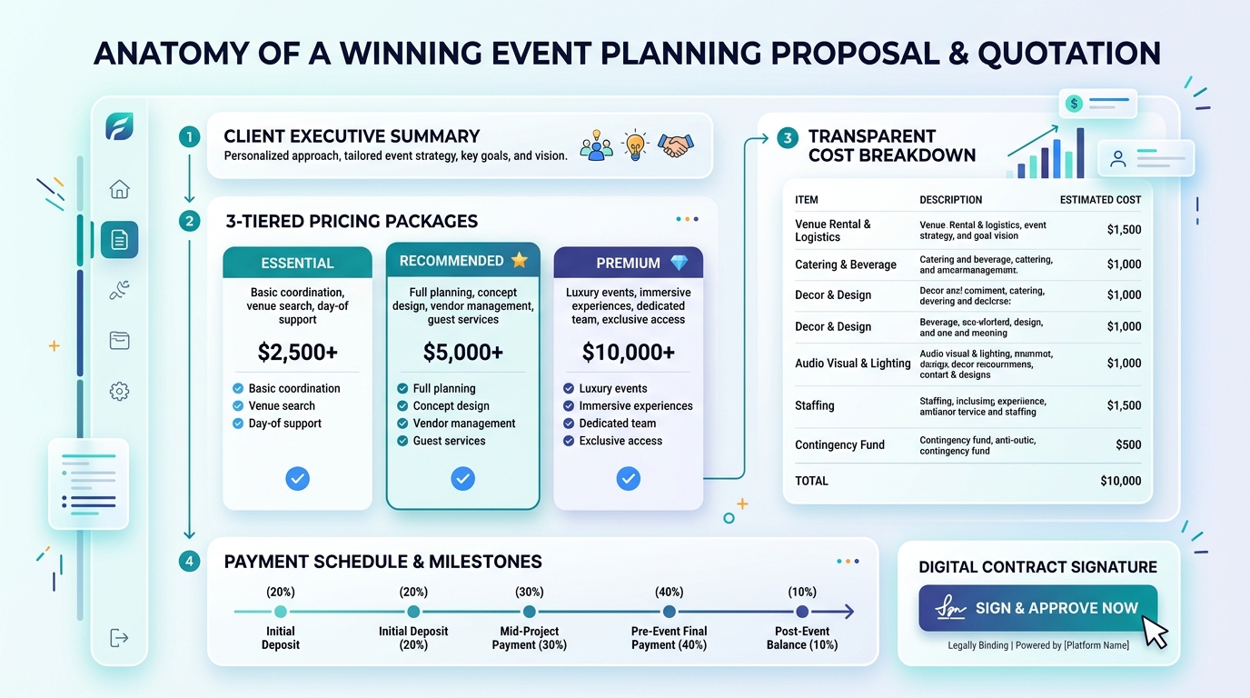 Cómo hacer una cotización de eventos profesional